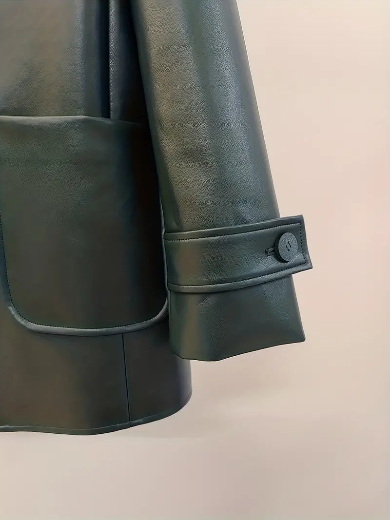 Valarie - Lederjacke mit zwei Taschen