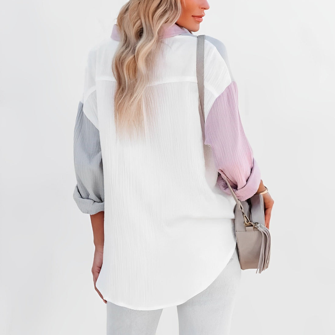 Evalyn - Langärmliges und farbenfrohes Cardigan-Shirt