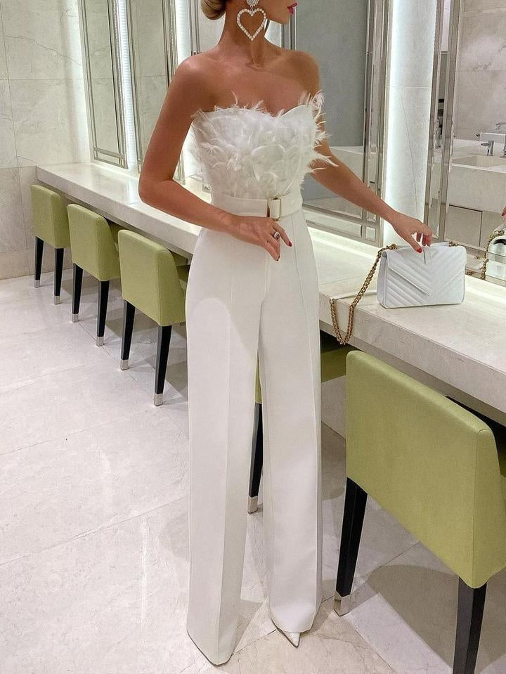 Frola - Der elegante Jumpsuit mit Bandeau-Oberteil