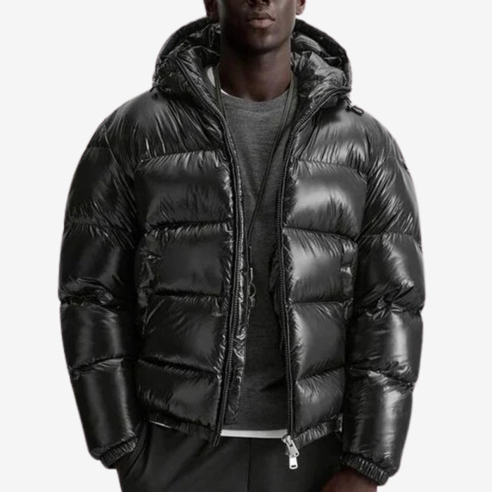 Harris-Schwarze Steppjacke