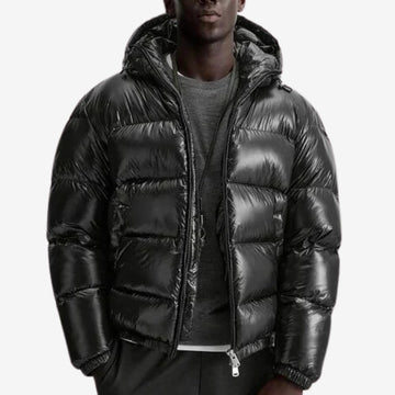 Harris-Schwarze Steppjacke