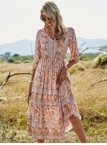 Donata - Lässiges Bohème-Kleid