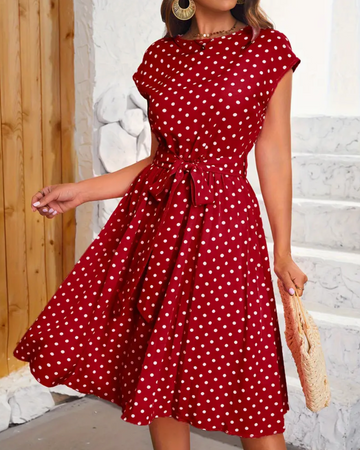 Aria - Punktkleid im Vintage-Stil, Elegant