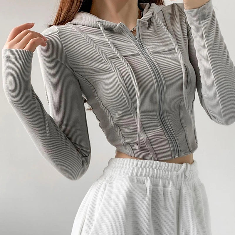 Daphne - Kapuzen-Cardigan im Slim-Fit