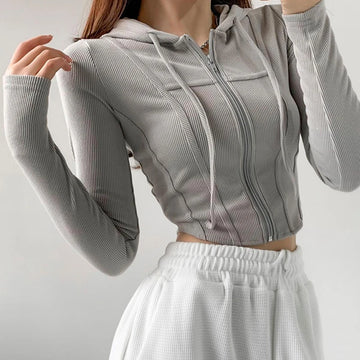 Daphne - Kapuzen-Cardigan im Slim-Fit