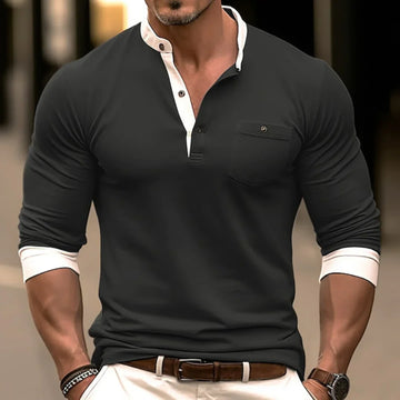 Majid - Herren Langarmshirt Stilvoll & Bequem