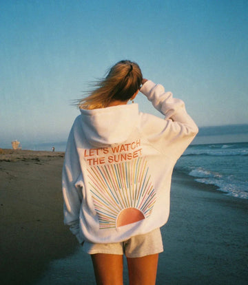 Katie - Eleganter Sonnenuntergang Hoodie Damen