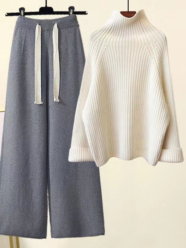 Adelheid - Kuscheliges Pullover- & Hosen-Set