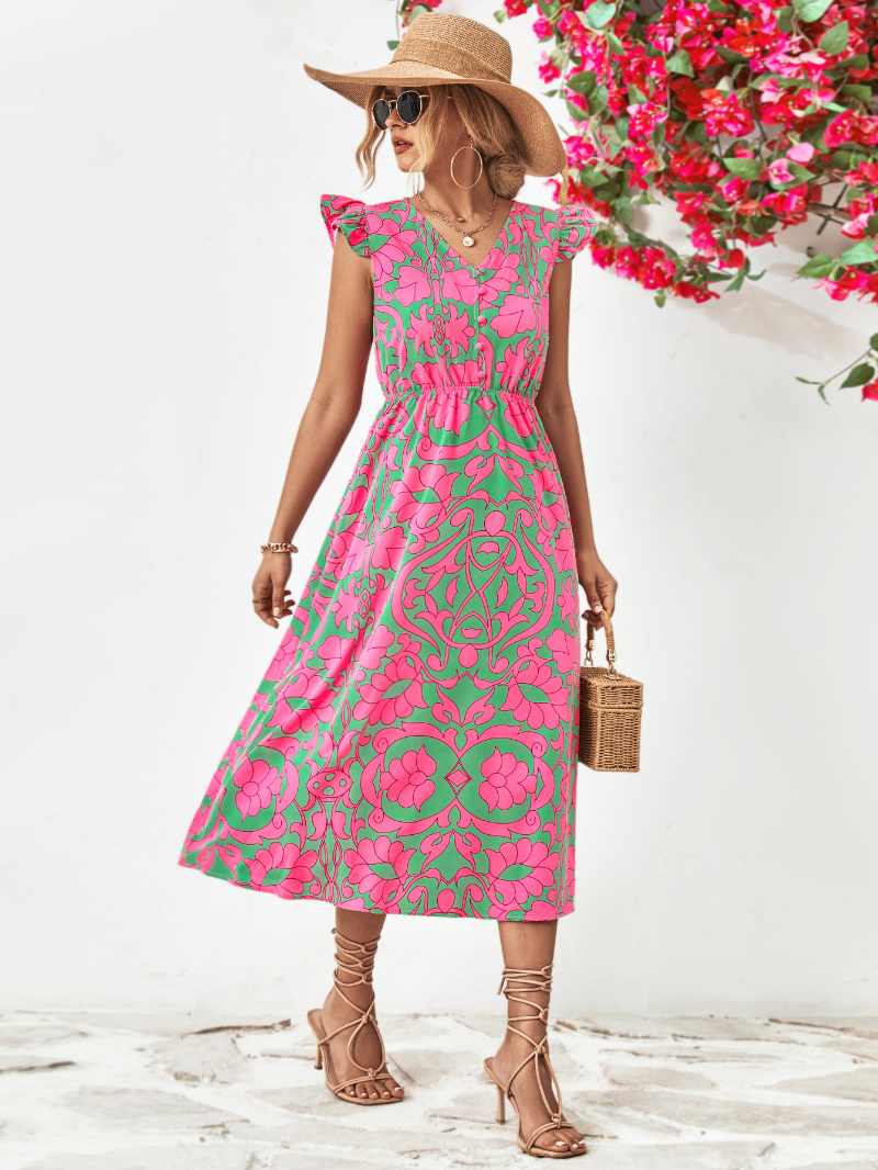 Clara - Elegantes Sommer-Midikleid für stilbewusste Frauen