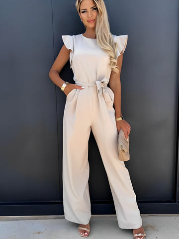 Veronica - Rüschengürtel-Jumpsuit