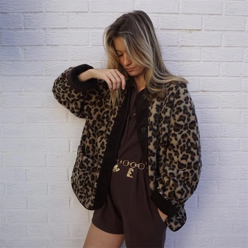 Melania-Leopardenjacke
