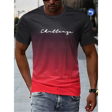 Benjamin - Herren Vintage T-Shirt Farbverlauf Stil