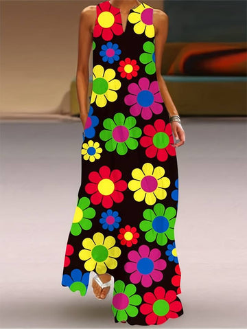 Grace - Ein Kleid mit floralem Muster und Reverskragen
