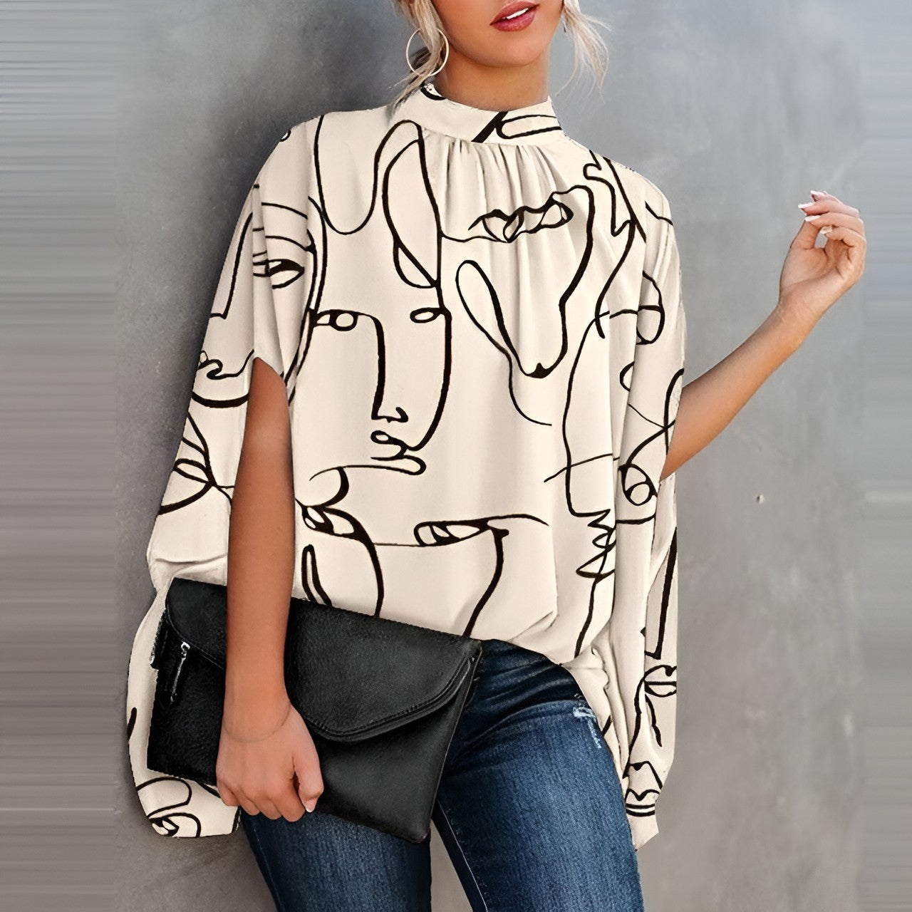 Sheila - Einzigartige Elegante Bluse mit Besonderen Ärmeln