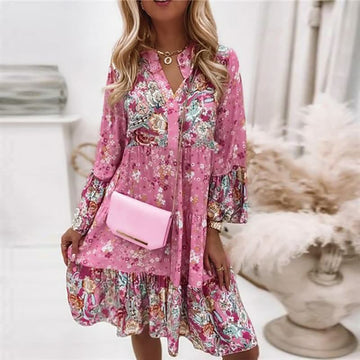Danica - Damen Boho Maxikleid Einzigartiges Design